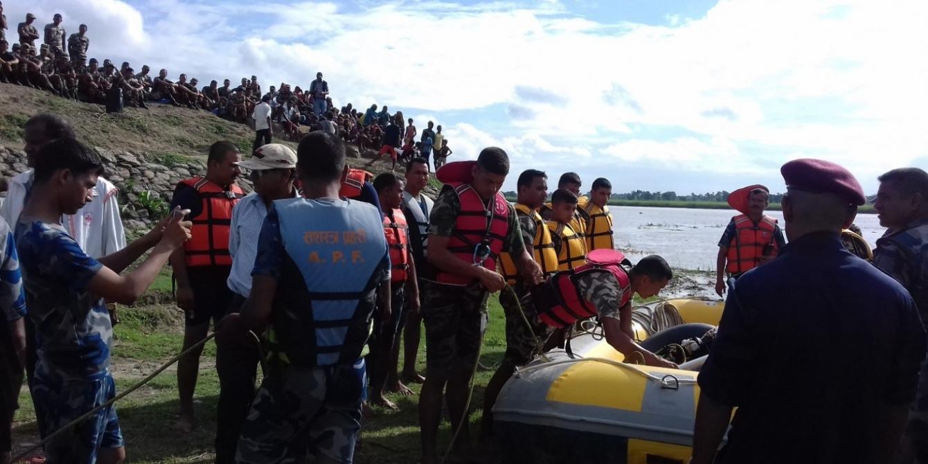 Simulation Exercise being carried out; Photo by Bijay Sha Baniya